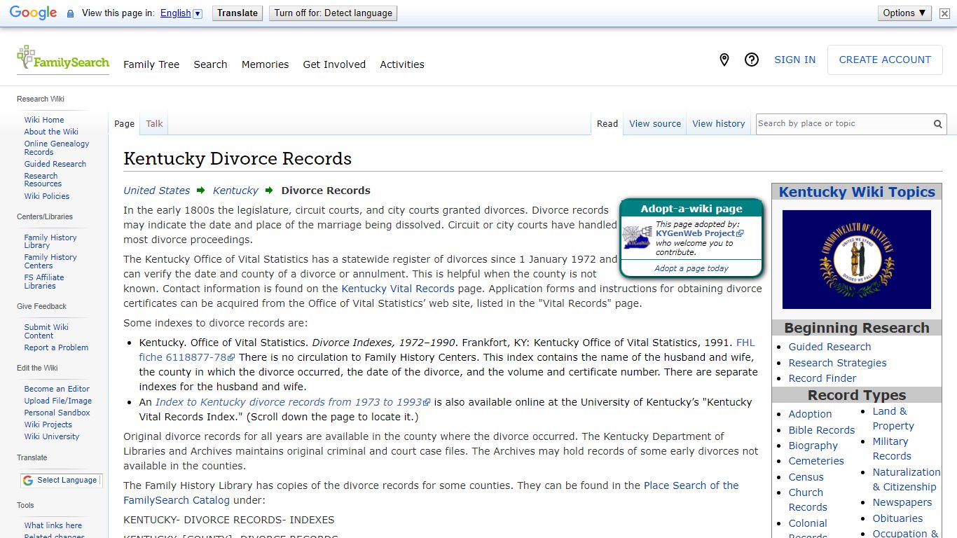 Kentucky Divorce Records • FamilySearch